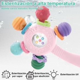 ULMLL 2PCS Manhattan Juguete de Pelota de Agarre de Mano para Niños, Juguetes Montessori para Dientes y encías, Juguetes sensoriales de Manhattan para Niños，Regalos para Cumpleaños, Niños Jugando