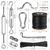 Belio String Light Hanging Kit, Stainless Steel Cable for Outdoor