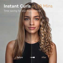 LESCOLTON Curling Iron, Large Curls, Automatic Curling Iron, Innovative Rotating Curling Wands for All Ages