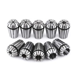 10 Unids Set ER20 Juego de Boquillas de Acero para Resorte para Sujeción de Trabajo de CNC Herramienta de Torno de Fresado 3mm 1/8" 4mm 5mm 6mm 1/4" 8mm 10mm 12mm 1/2"