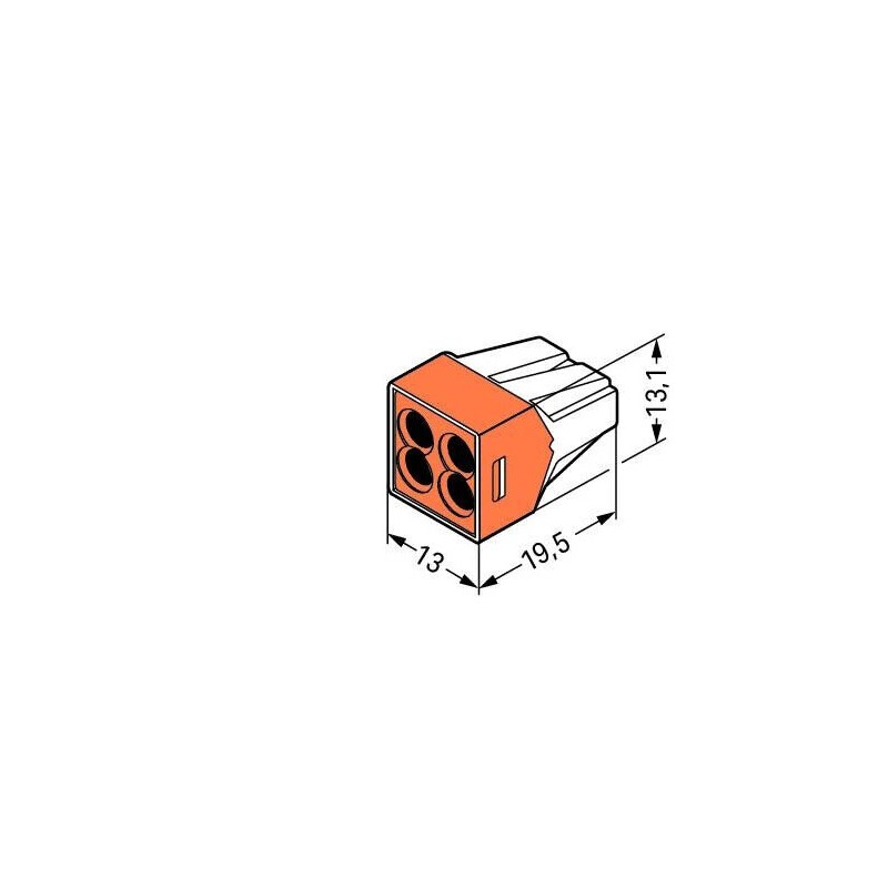 WAGO 773-164 Push Wire Connector - 4 Conductor – 10