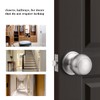 Probrico Colonial Style Passage Door Knobs Brushed Nickel Door Handle