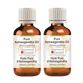 Greenwood Essential Pure Bhringraj Oil (Eclipta alba) Natural Therapeutic Grade (Pack of Two) 30ml X 2 (2 oz)