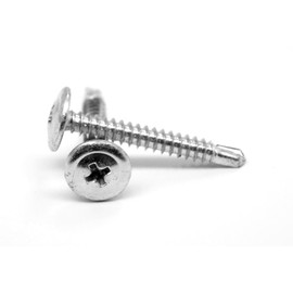 #10-16 x 3/4" BSD Thread Self Drilling Screw Phillips K-Lath #3 Point Low Carbon Steel Zinc Plated Pk 100