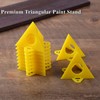POFET Yellow Cone Canvas and Paint Triangle Stands Cabinet Door