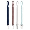 BASICSLIFE Dummy Clips for Baby boy, 4 Pack BPA Free