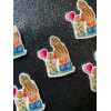 5pc. Blond Mother and Daughter, Girl in Denim, Planar Flatback,