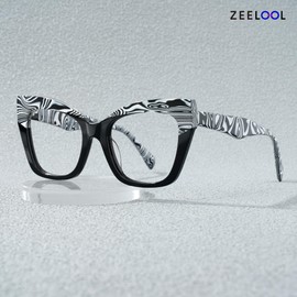Zeelool Stylish Cat Eye Blue Light Blocking Glasses for Women Computer Glasses Conrad ZJGA276486-02 Black