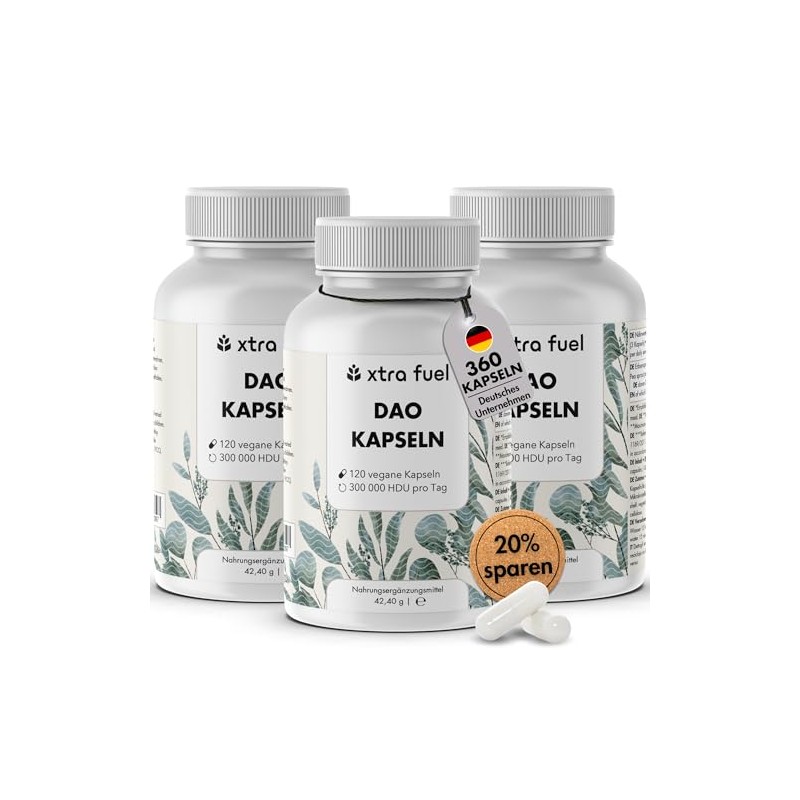 DAO Capsules 360 Pieces (High Dose) - 300,000 HDU per