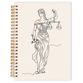 Qabliqo Lawyer Gifts Spiral Notebook Journal 5.5x8.3, Lawyer Attorney Gifts for Female Women Notebooks for Note Taking