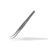 Cynamed Premium Dental College Tweezer Tools-Stainless Steel with Curved Serrated