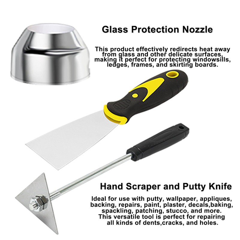 Mowis Hot Air Gun Nozzles Kit 7 Pieces Heat Gun