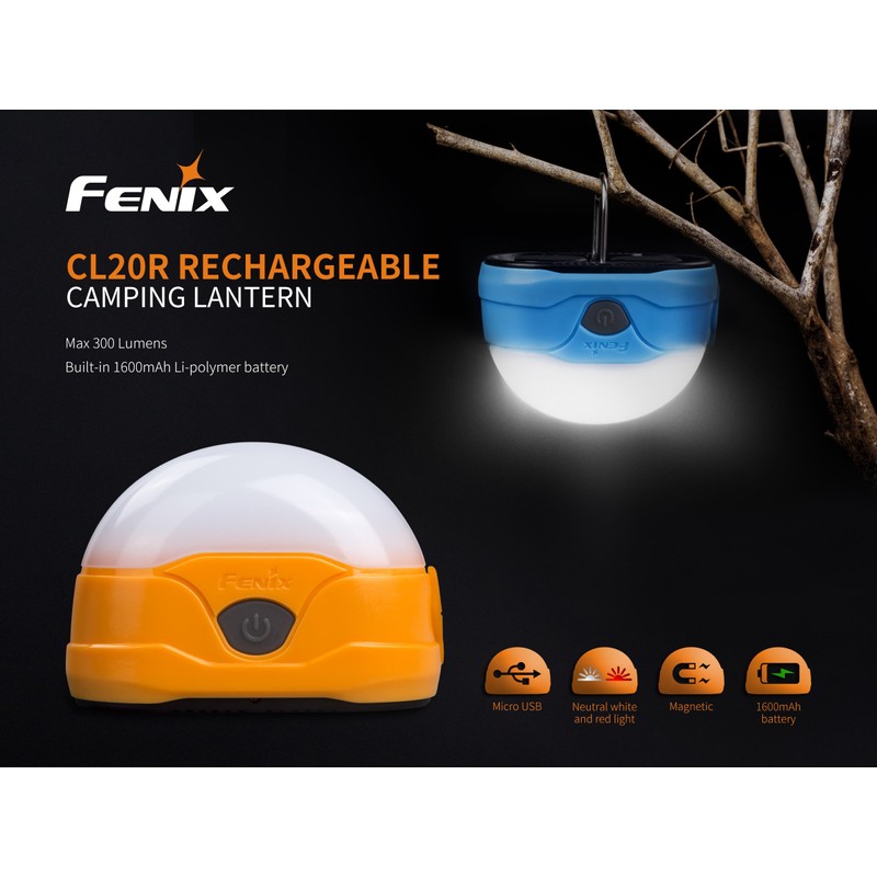 fenix Sport CL20R LED Campingleuchte Orange, small