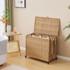 Laundry Hamper with Wheels, 52.8 Gallon(200L) Rolling Laundry Basket with
