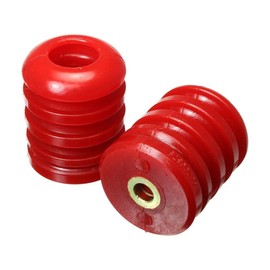 Energy Suspension Bump Stops | Made Of Polyurethane | Red | Progressive Rate Design | Sold As 2 Per Pack