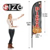 Swooper Flag Banner with Pizza Feather Flag, Pole and Ground