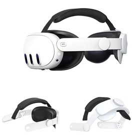 YipuVR for Meta Quest 3/3S Headset Head Strap Adjustable Elite Headband Replacement for Enhanced Support Foldable Comfort Quest 3/3S Accessories Relieves Face and Head Pressure