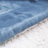 Bedsure Sherpa Fleece Blanket Throw Size Slate Blue Plush Throw