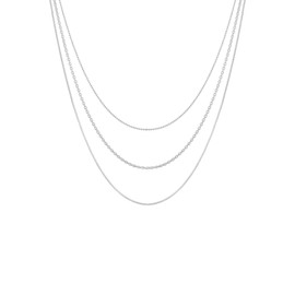 Elli Women's Layer Look Basic Trend Blogger Necklace in 925 Sterling Silver