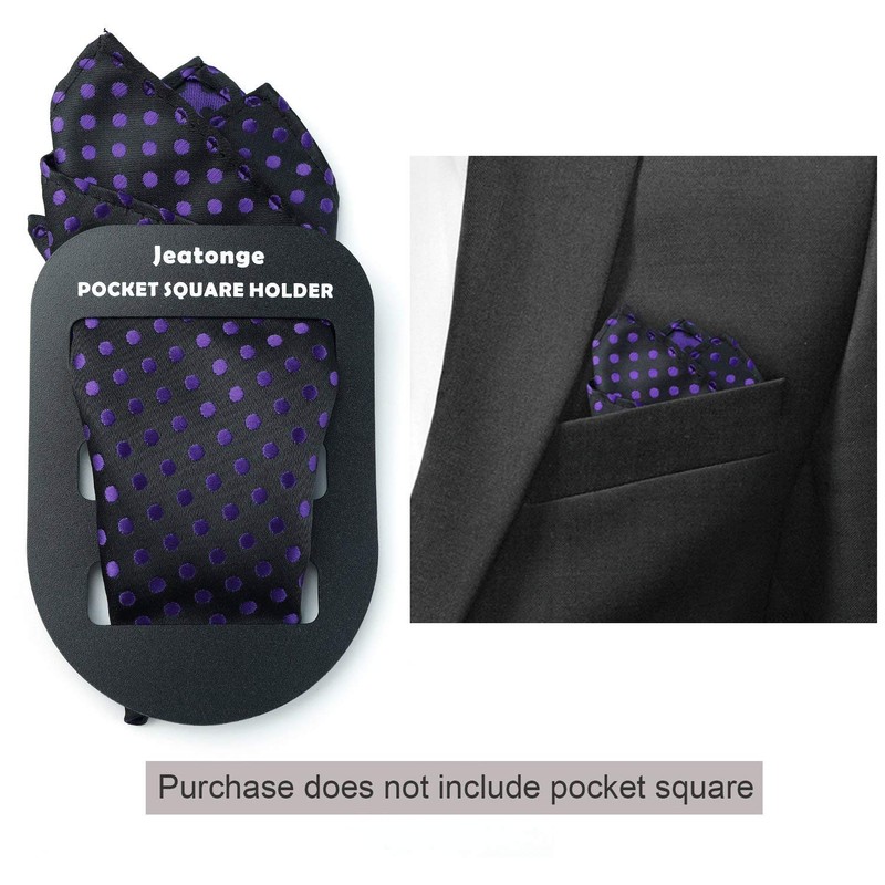 Jeatonge Pocket Square Holder Keeper Organizer Pocket Squares for Men