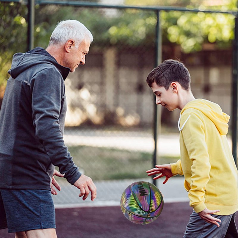 KPASON Balón de baloncesto, holográfico brillante, talla 5