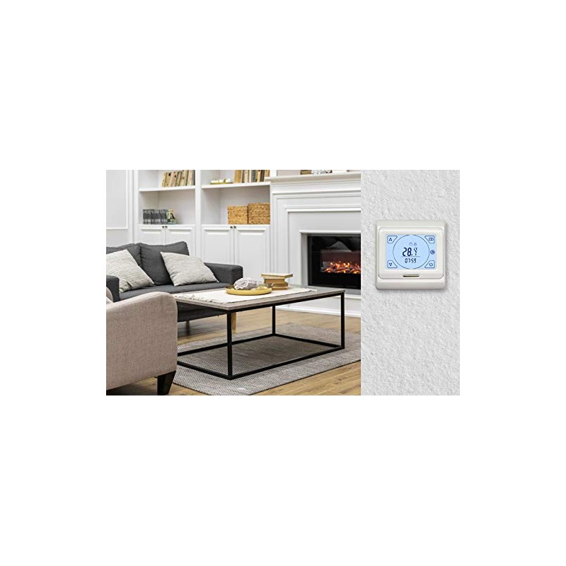 Thermostat E91 mit LCD-Touchscreen 16A - Digitales Raumthermostat programmierbar mit