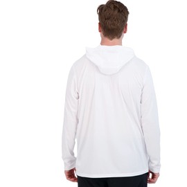 Denali Performance Men’s teaser UPF 50+ ProtectUV Mega Solar Long Sleeve Hoodie (White, Large)