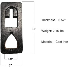 LOADSECRTOOL Heavy Duty T Post Puller Cast Iron Tool For Quick Easy Removal Of T Posts