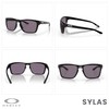 Oakley Sylas OO9448 944801 57MM Polished Black/Prizm Grey Rectangular Sunglasses