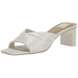 Dolce Vita Women's CARLAN Heeled Sandal, OFF WHITE SILK, 10