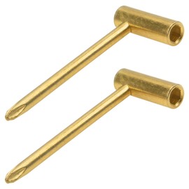 2Pcs Yootones Truss Rod Wrench 6.35mm Guitar Neck Repair Cross Screwdriver Compatible with Taylor Guitar (Gold)