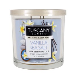 Tuscany 14 oz. Vanilla Sea Salt Soy Blend Jar Candle One Size (69646)