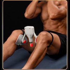 Thigh Master Hip Trainer Kegel Exerciser, Adjustable 0-35KG, Thigh Strength Exercise Equipment for Men & Women with Digital Display, 360° Rotatable Design (White)