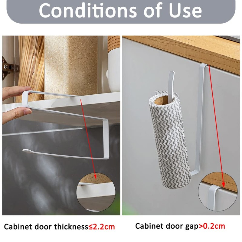 Jizxol Kitchen Roll Holder, No Drilling, Kitchen Roll Holder, Kitchen