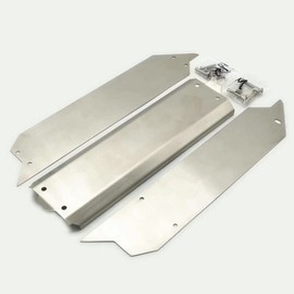 Stainless Steel Chassis Protect Armor Skid Plate Guard Full Version 5pcs for Traxxas 1/10 Wide Maxx V2 89086-4