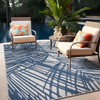 Rugshop Contemporary Nature Inspired Tropical Leaves Indoor/Outdoor Area Rug 5'