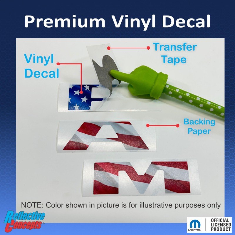 RAM Grille Emblem Overlay Decal Stickers 2025 Ram 1500 (Color: