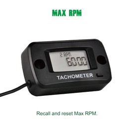 Yooreal Digital Tachometer,RPM Gauge Meter with Clip for Push Lawn Mower Car Generator Compressor Chainsaw Snowmobile Motorcycle ATV Truck