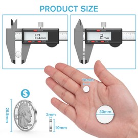 Junarter 100 Pack Small Magnets, 10x2mm Rare Earth Magnets Neodymium Magnets for Crafts, Mini Magnets Tiny Magnets, Mini Neodymium Magnets for Whiteboard, DIY, Crafts, Office