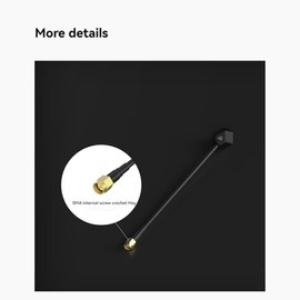 Snblzhef 2PCS 5.8GHz FPV Antenna SMA 2.4dBi LHCP/RHCP Antenna 100MM/150MM for FPV Racing Drone Accessories Part B