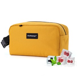 Small Cooler Bag Freezable Lunch Bag for Work School Travel,Small Lunch Bag,Insulated Snack Bag for Adults/Kids,Mini Cooler,Freezable Lunch Box Fit for Yogurt (Yellow-s)