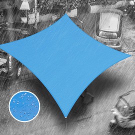 Royal Shade 8' x 13' Blue Rectangle Waterproof Sun Shade Sail Order to Make rsTADR0712 Canopy Awning, UPF50+ 98% UV Blockage Water Resistant, Outdoor Backyard Patio Garden Carport (We Customize)