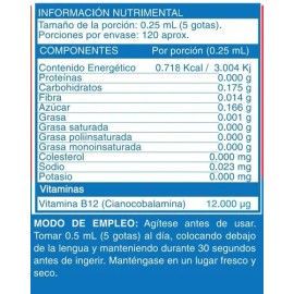 Bioganic 2 Duo Vitamina B12 Líquida Sublingual, Vegana, sin Azucar, Sin Gluten, Sabor Naranja Mandarina, 240 Porciones en Total, 120 Porciones por... 