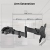 WORLDLIFT Pole Mount Monitor Arm Easy Clamp-on VESA Mount for