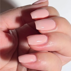 COSMOO Quick Dry Nail Polish, Chip Resistant Manicure, Non-Toxic, Vegan, Cruelty Free, 12ml, Fast Drying in 60 Seconds (Sheer Nude Pink)