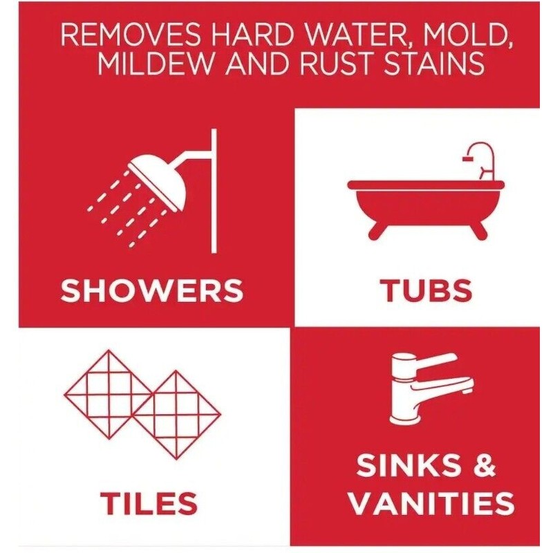 Magic SHOWER GLASS MIRROR Mold Stains CLEANER Fog Free &