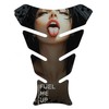 Tankpad Motorcycle Protective Sticker Fuel Me Up Woman Black White