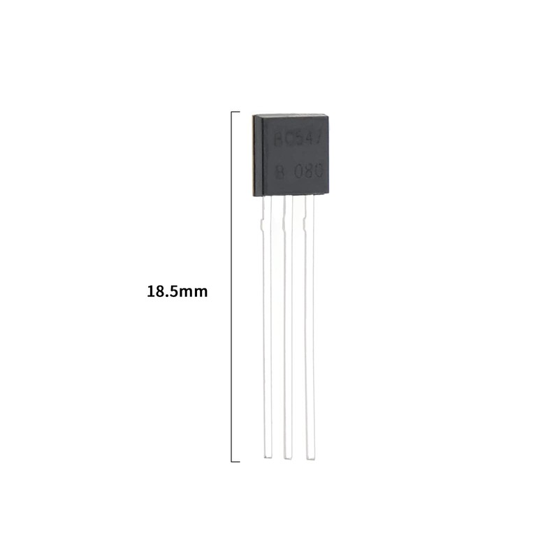 EMSea 200PCS BC547 TO-92 NPN Transistor 0.1A 45V for Electronic