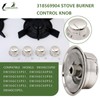 4 pcs 318569904 Range knob cooktop Burner knob Compatible with