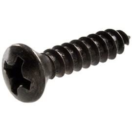 The Hillman Group 2855 6 x 5/8-Inch Oval Head Black Chromate Decorative Sheet Metal Screw, 40-Pack
